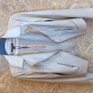 Charlie B faux suede Champagne shimmery jacket Size 6